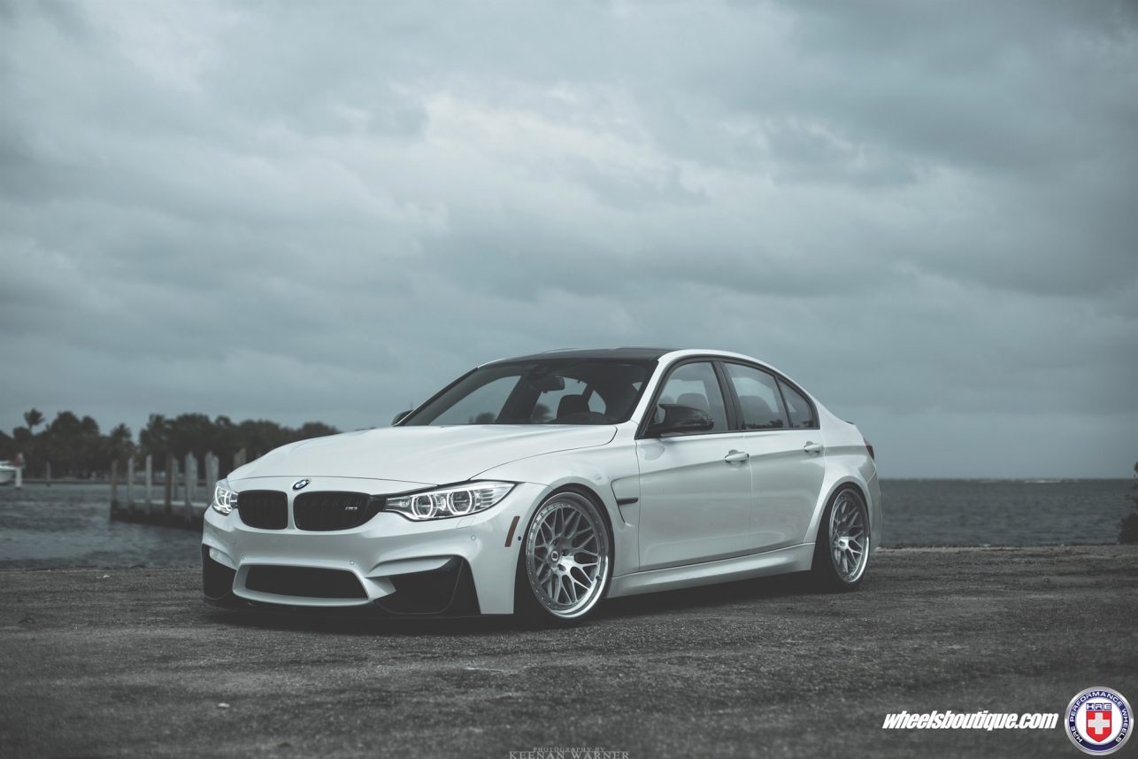 BMW F80 M3 (White) on HRE Classic 300 Gallery | Wheels Boutique