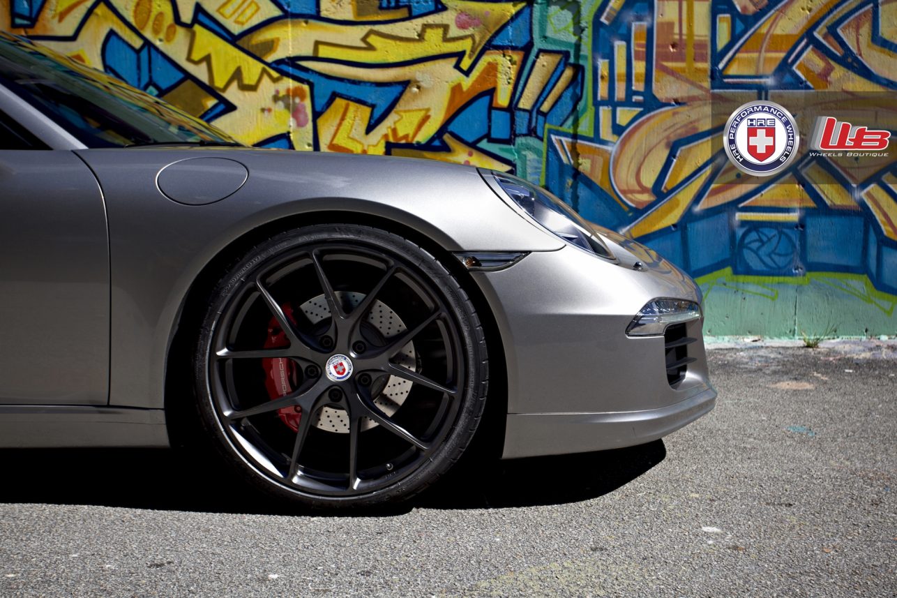 Porsche 991 S Ducktail on HRE P101 Wheels Boutique