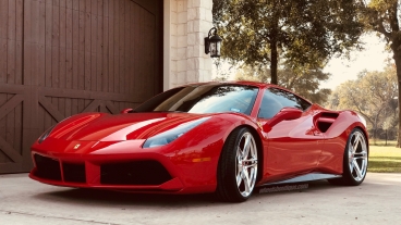 Ferrari 488 GTB | Rosso Corza | on HRE P207 | Polished Clear