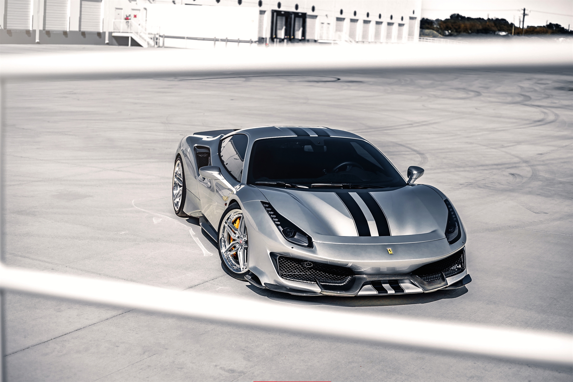 Ferrari 488 Pista | Argento Nürburgring | on HRE S107SC | Brushed Clear