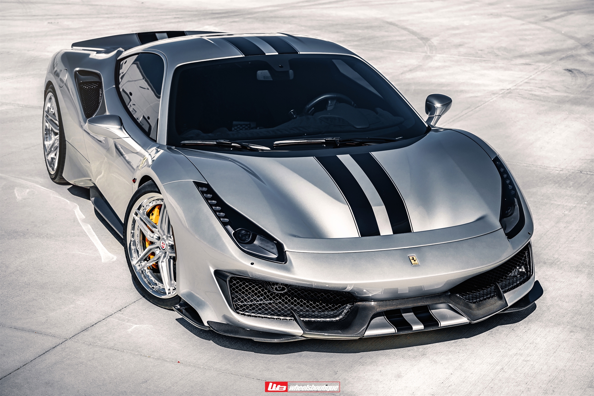 Ferrari 488 Pista | Argento Nürburgring | on HRE S107SC | Brushed Clear