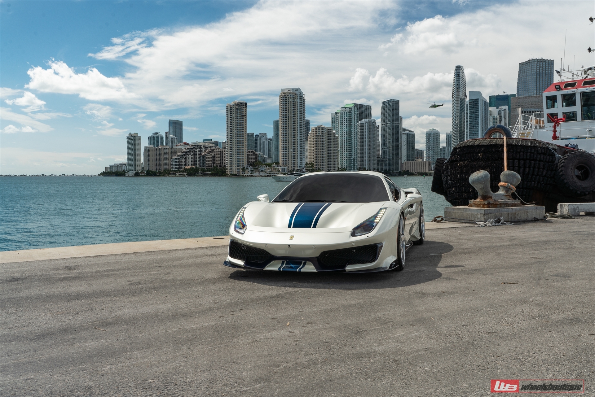 Ferrari 488 Pista | Bianco Avus | on ANRKY RS5.3 | Brushed Clear