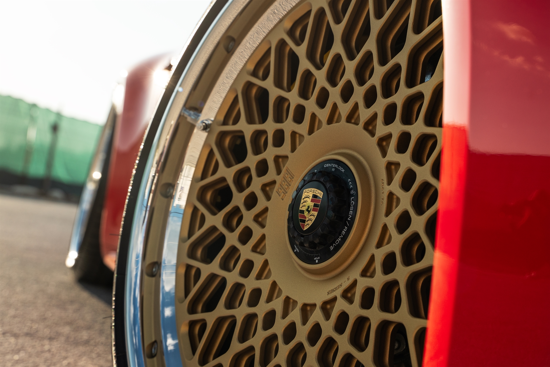 Porsche 992 Carrera GTS | Guards Red | 1886 S009 Wheels | Satin Gold