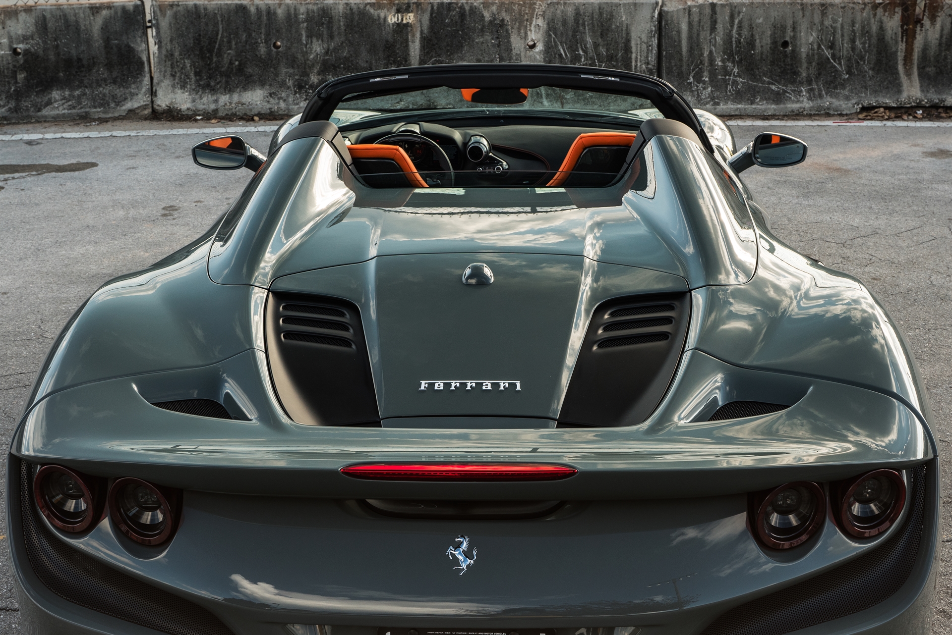 Ferrari F8 Spider | Grigio Medio | HRE S104SC Wheels | Frozen Champagne