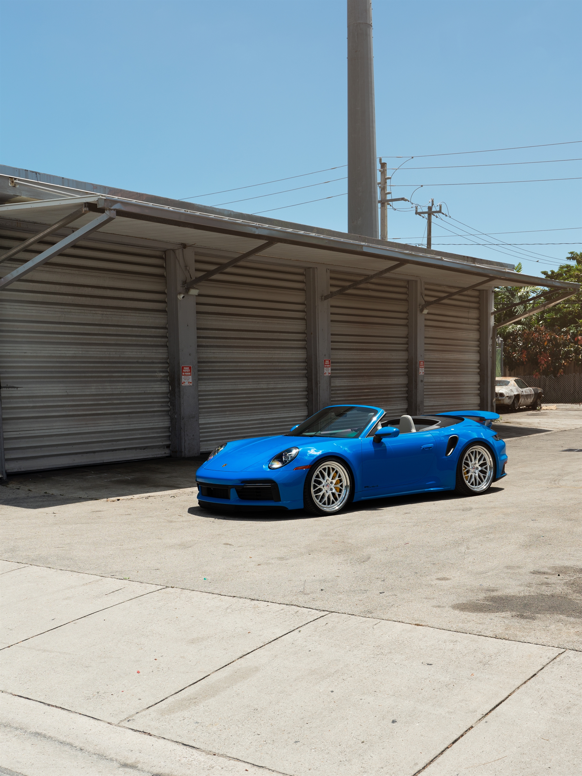Porsche 992 Turbo S | Voodoo Blue | HRE 520 FMR | Brushed Clear