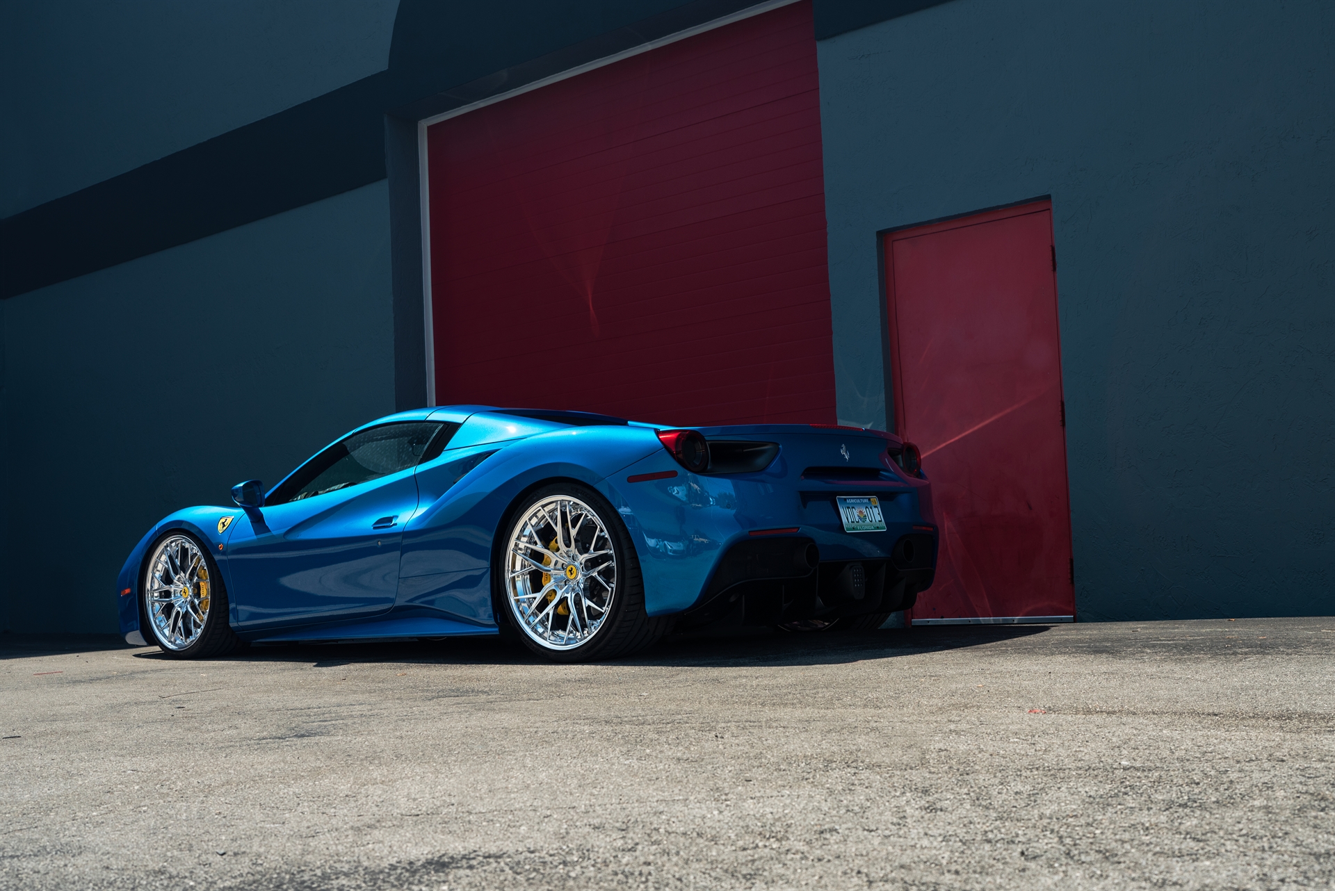 Ferrari 488 | Blu Corza | on ANRKY RS2.3 | Polished Clear