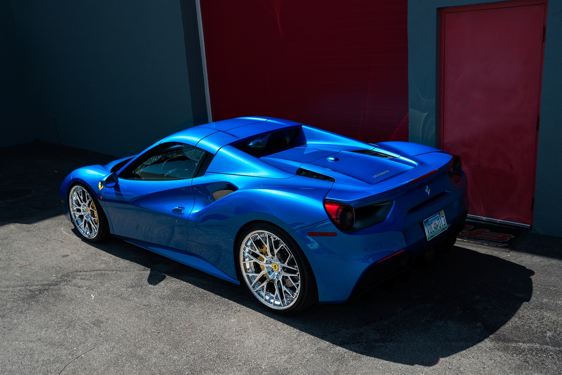 Ferrari 488 | Blu Corza | on ANRKY RS2.3 | Polished Clear