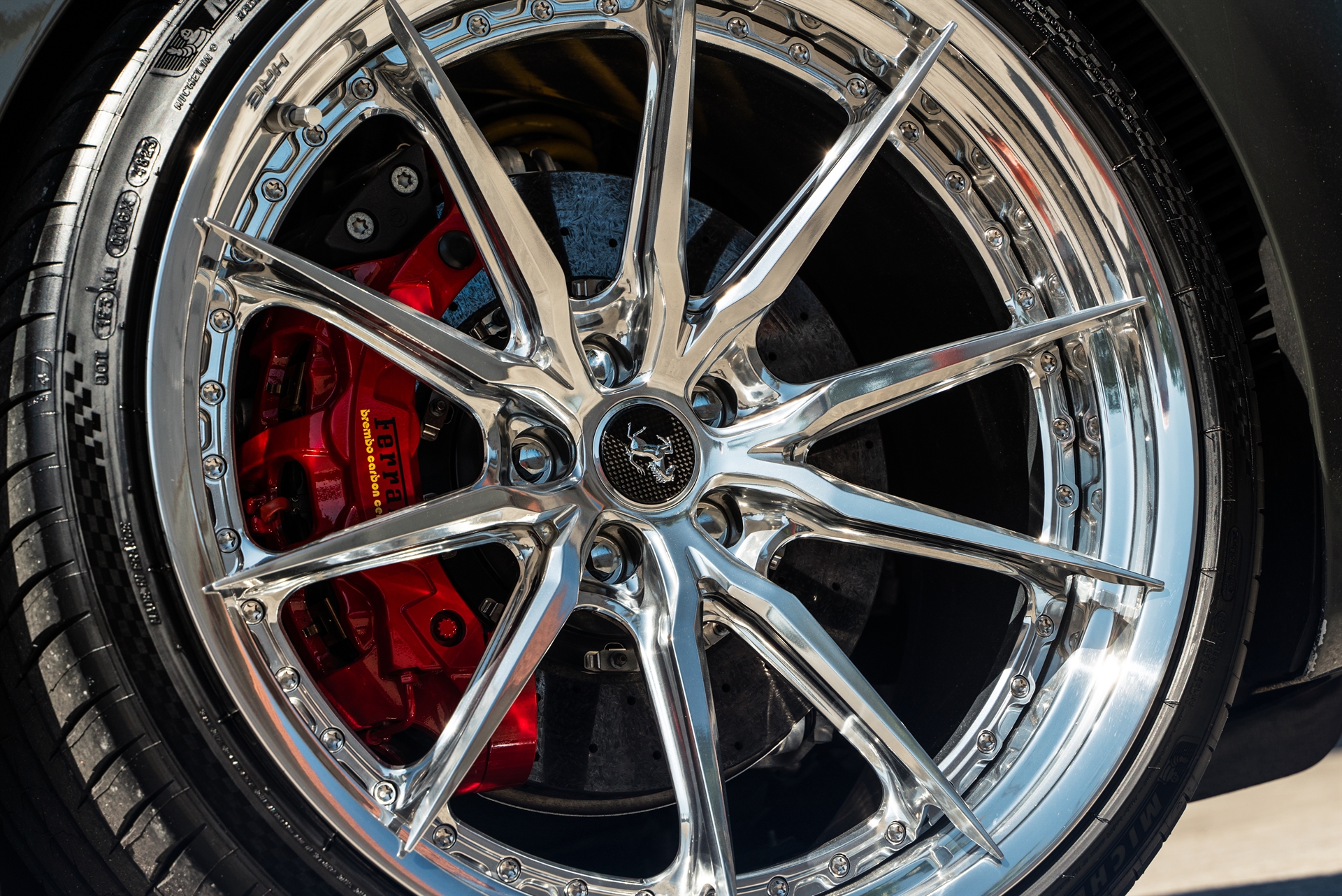 Ferrari 488 GTB | Grigio Medio | on HRE S104SC | Polished Clear