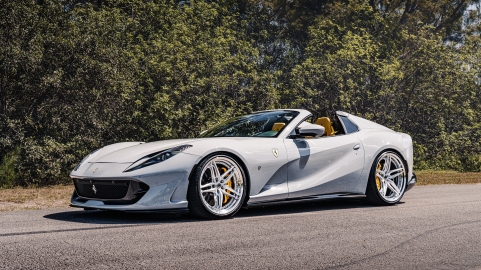 Ferarri 812 GTS | Grigio Squalo | on HRE S107SC | Brushed Clear