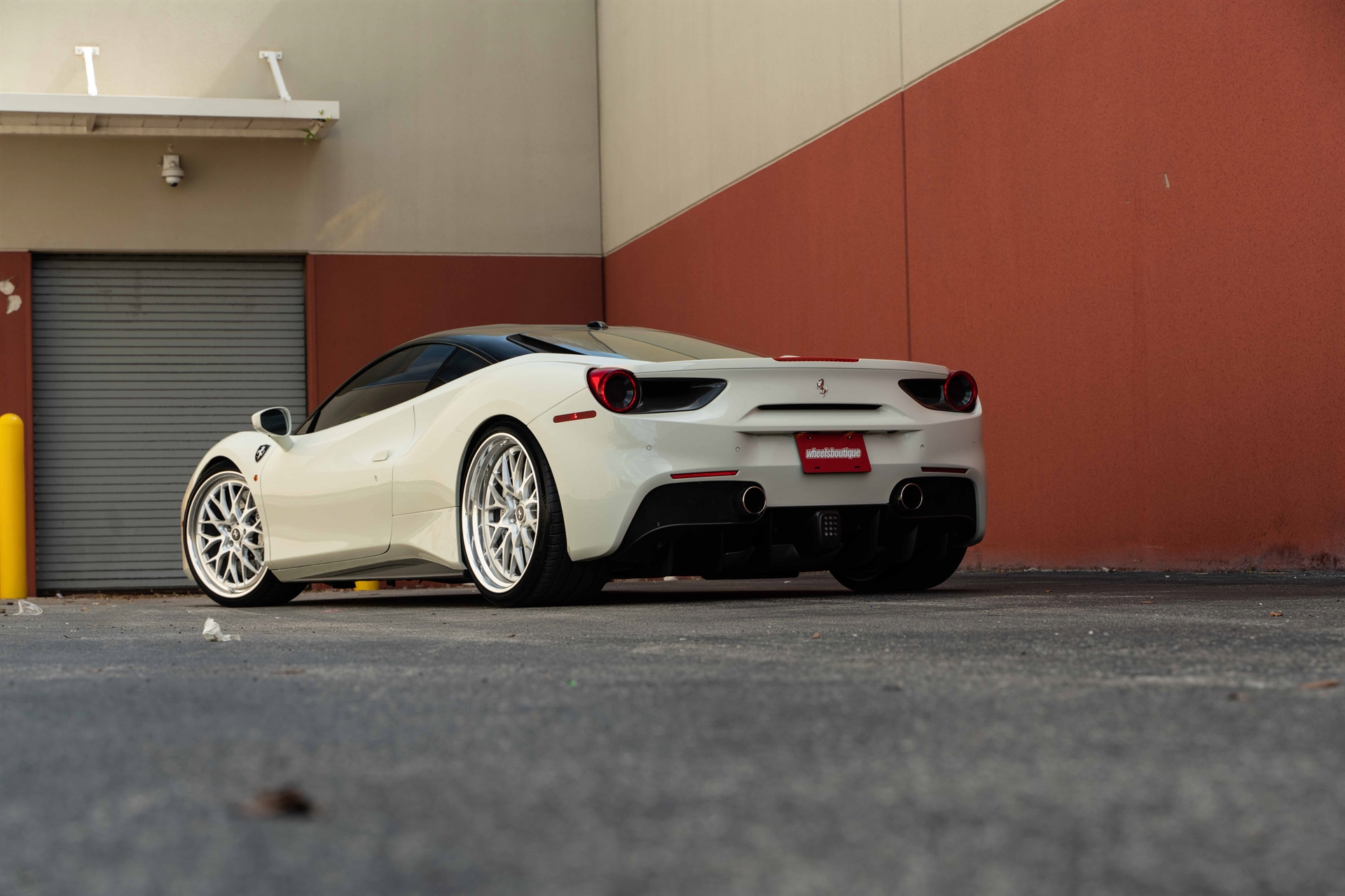 Ferrari 488 GTB | Bianco Fuji | on HRE 520 FMR | Brushed Clear