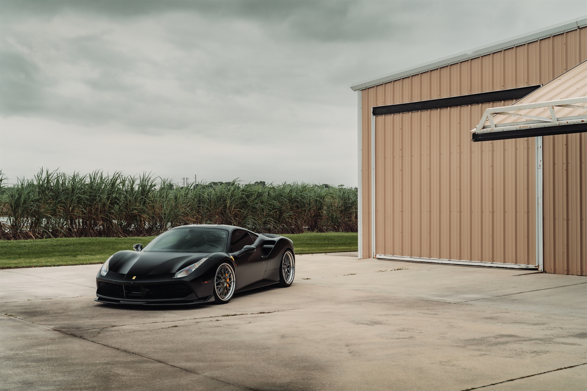 Ferrari 488 GTB | Nero Opaco | on 1886 S001 Wheels | Double Dark Tint