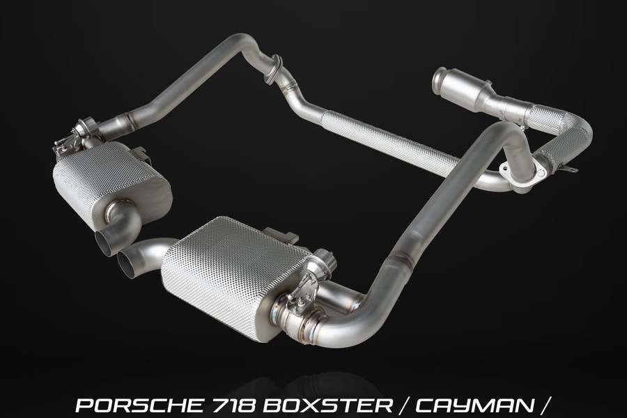 Porsche 718 Boxster / Cayman / Boxster S / Cayman S / Boxster GTS / Cayman GTS (982) Exhaust System | Stainless Steel | 2016 – Present