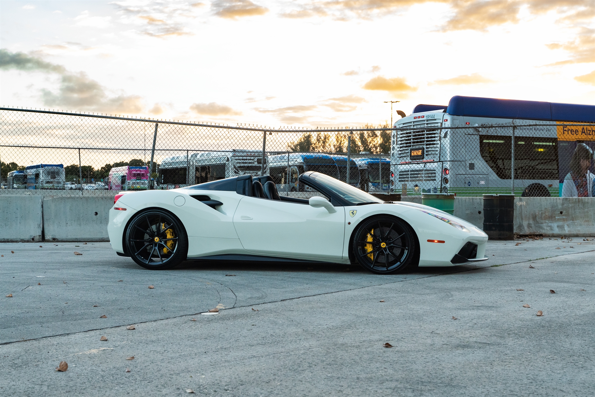 Ferrari 488 GTB Spyder | Bianco Avus | on ANRKY AN12 | Gloss Black
