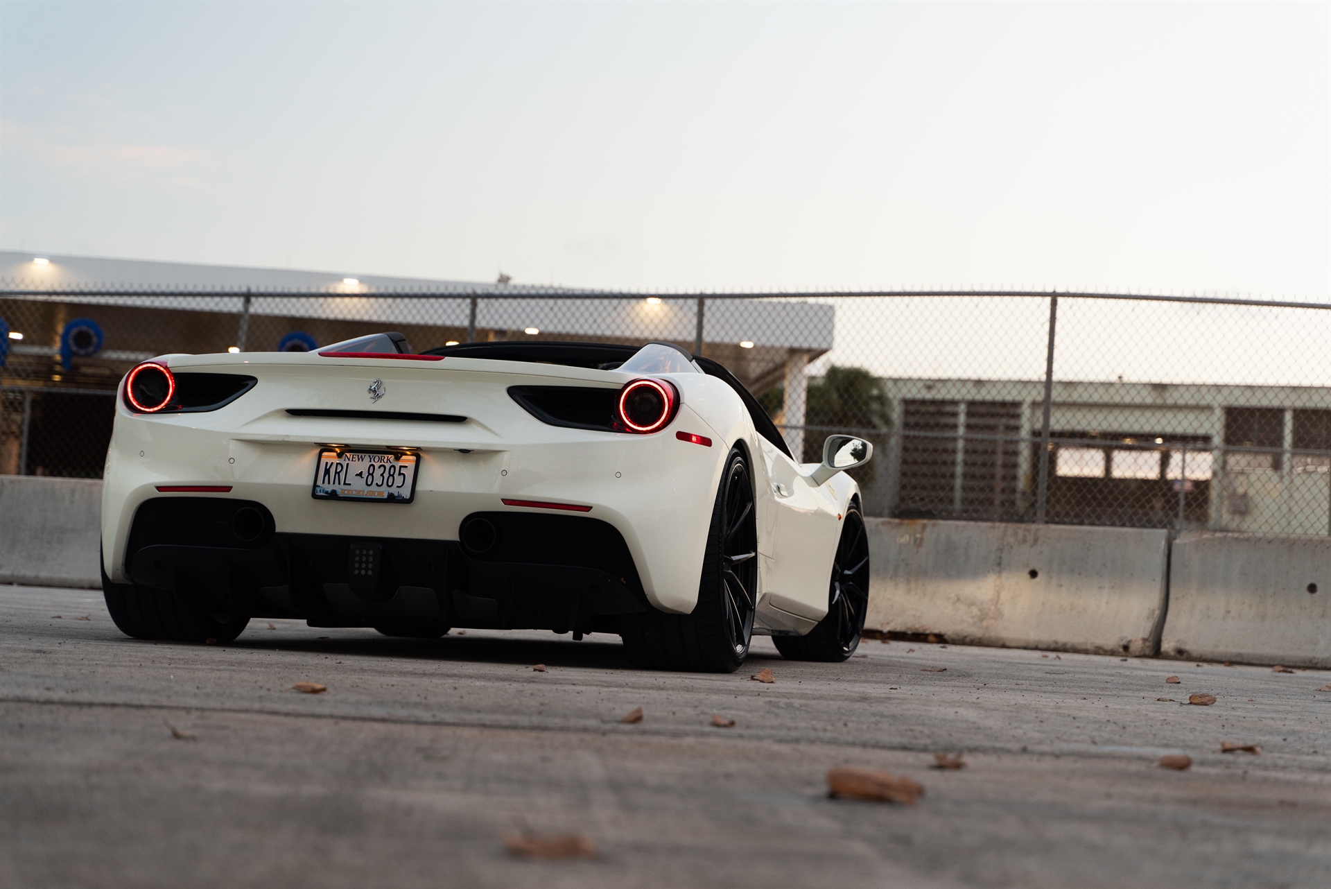 Ferrari 488 GTB Spyder | Bianco Avus | on ANRKY AN12 | Gloss Black