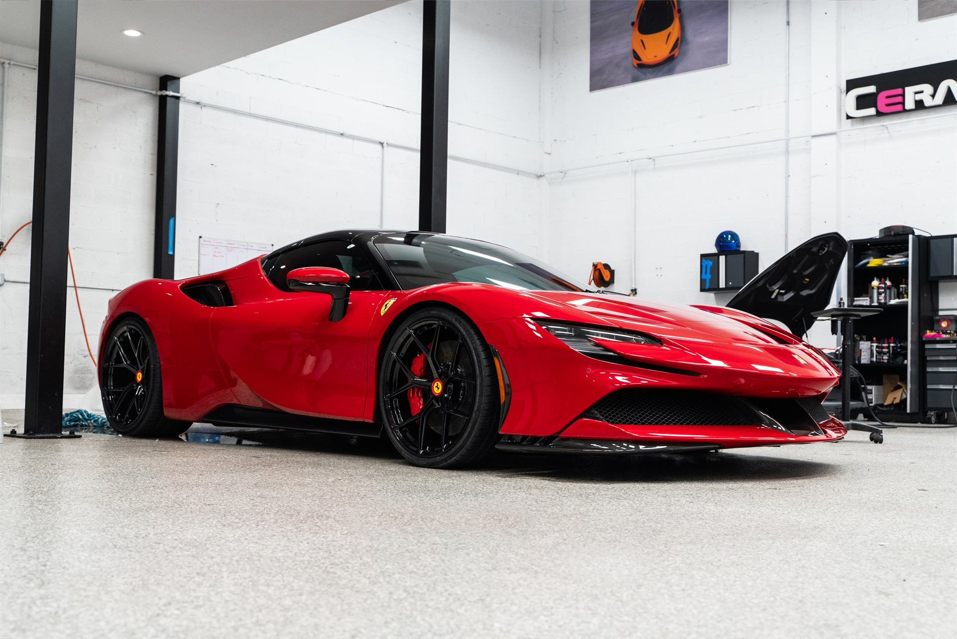 SF90 Spider – Rosso Ferrari Ryft Wheels