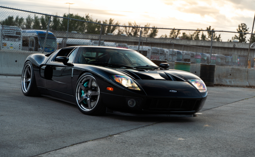 Ford GT MK1 | Black | on HRE RS105 | Polished Dark Clear