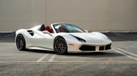 Ferrari 488 Pista | Bianco Avus | on 1886 XR004 | Frozen Polished Liquid Smoke