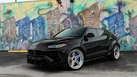 Lamborghini Urus S | Nero Noctis | 1016 Vision Widebody | on 1886 XR-003 Wheels | Brushed Clear