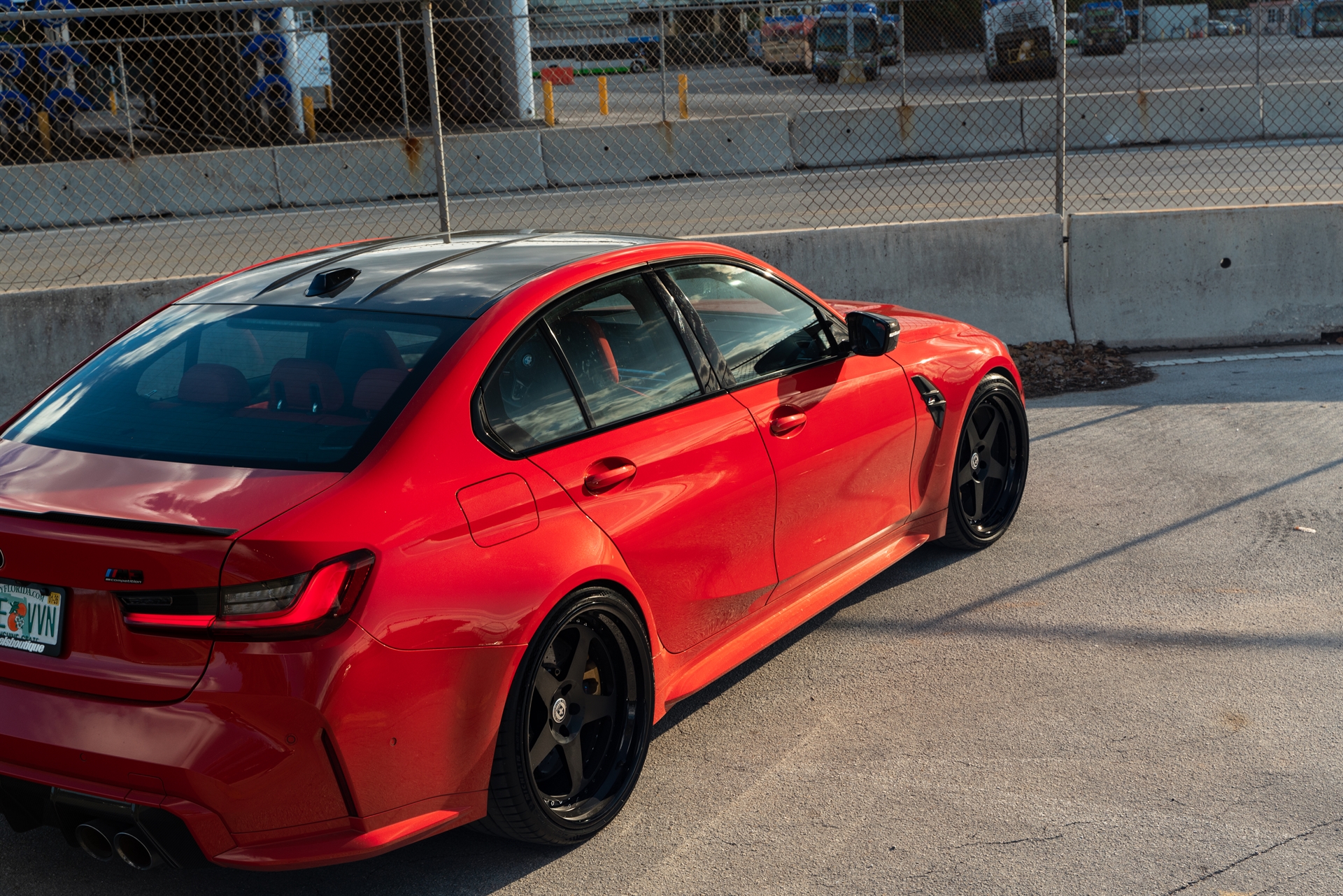 BMW G80 M3 | Toronto Red | on HRE Classic 305 | Satin Black