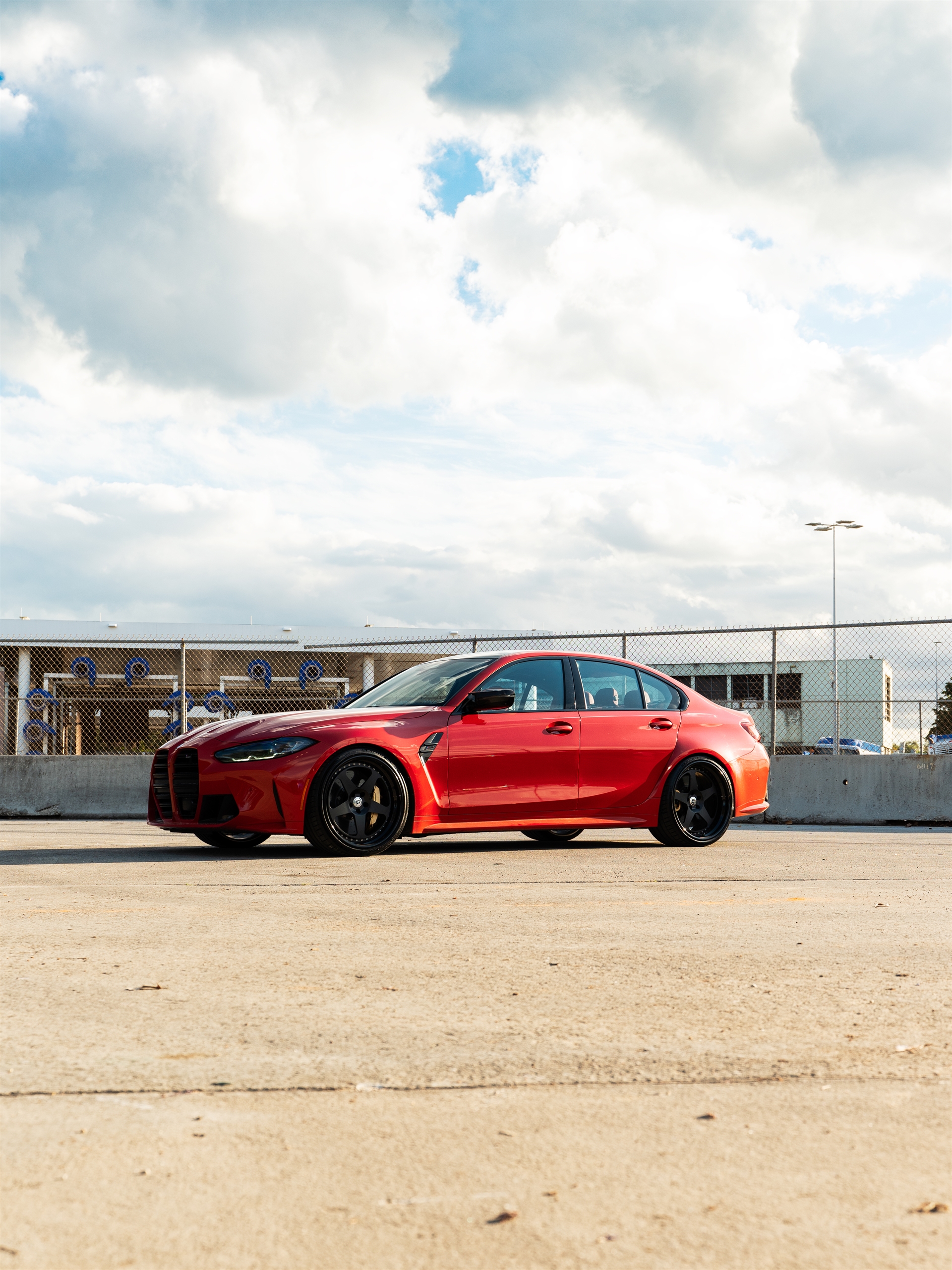 BMW G80 M3 | Toronto Red | on HRE Classic 305 | Satin Black