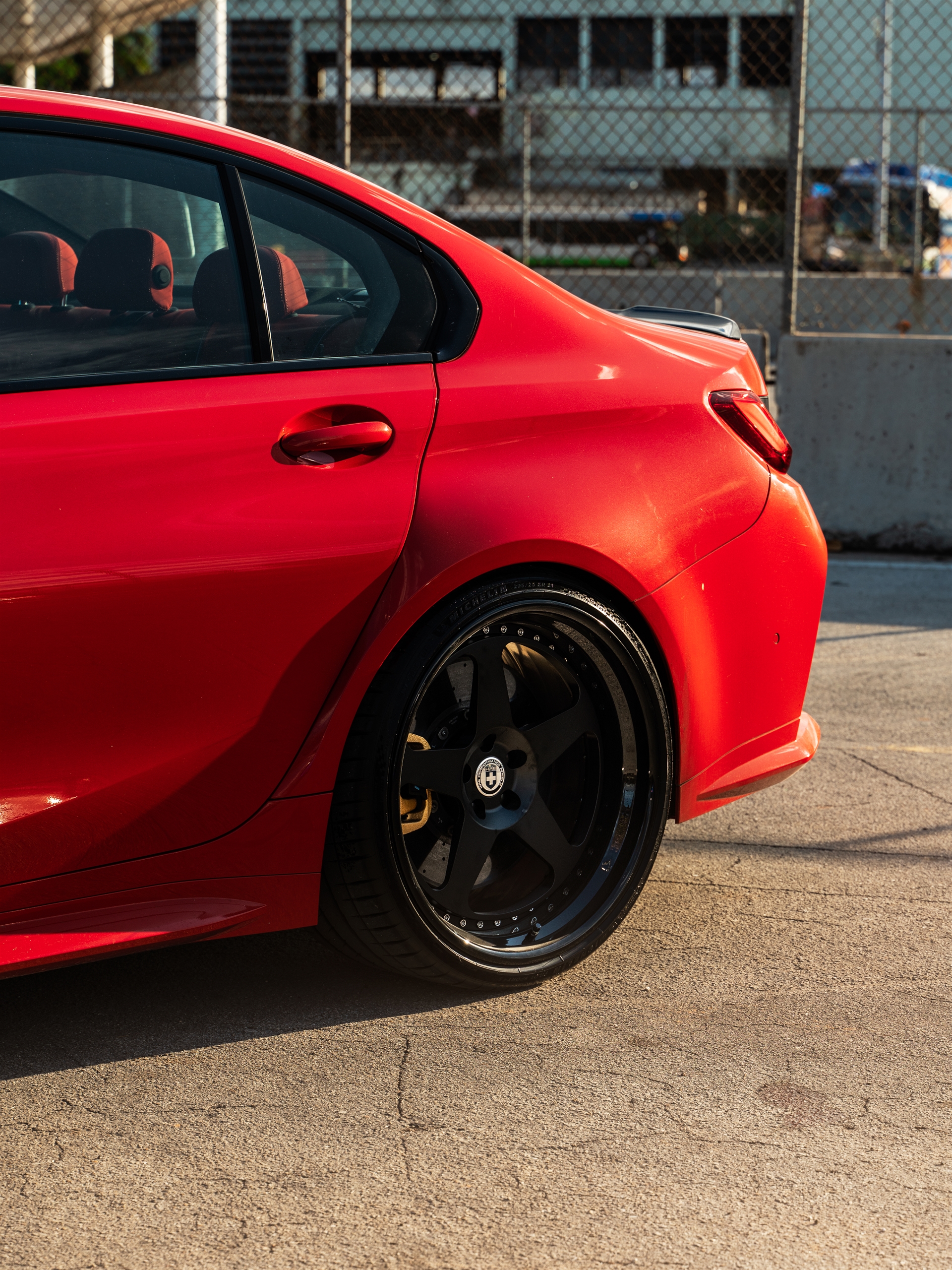 BMW G80 M3 | Toronto Red | on HRE Classic 305 | Satin Black