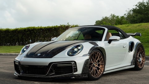 TECHART 992 Turbo S | GT-Street R America 1 of 10 | on ANRKY AN20 + AN20 Aerosport TECHART Wheels | Carrera White/ Satin Brushed Bronze