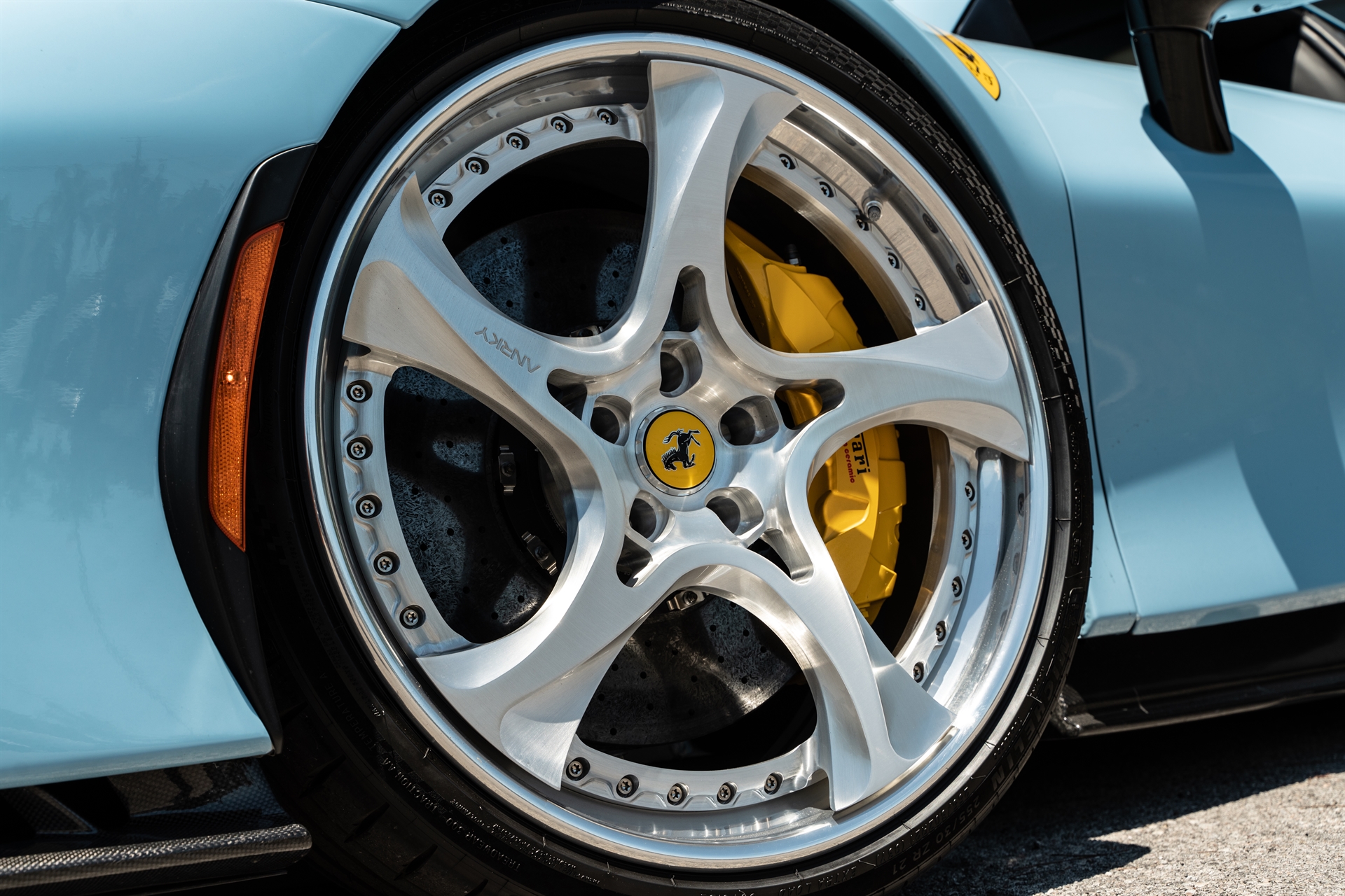 Ferrari SF90 | Azzurro La Platta | on ANRKY XR-305 | Polished Clear