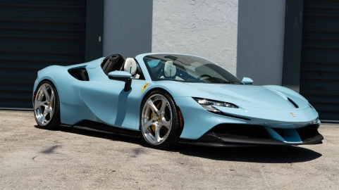 Ferrari SF90 | Azzurro La Platta | on ANRKY XR-305 | Polished Clear