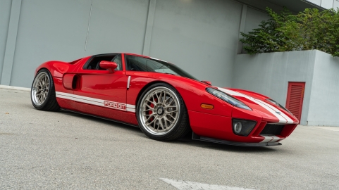 Ford GT MK1 | Ruby Red | on ANRKY RS1 | Satin White Gold