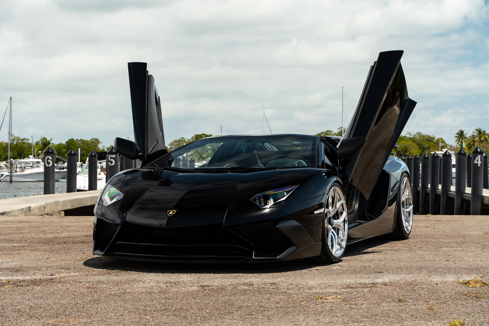 Lamborghini Aventador SV | Nero Noctis | on ANRKY S2-X0 | Polished Clear