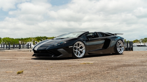 Lamborghini Aventador SV | Nero Noctis | on ANRKY S2-X0 | Polished Clear