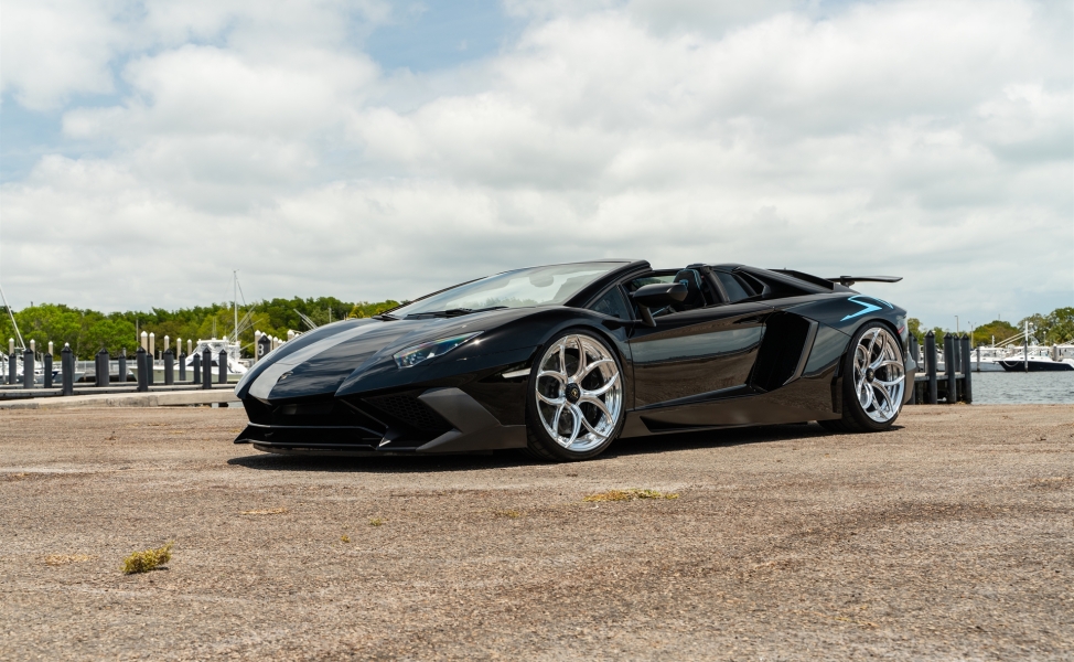 Lamborghini Aventador SV | Nero Noctis | on ANRKY S2-X0 | Polished Clear