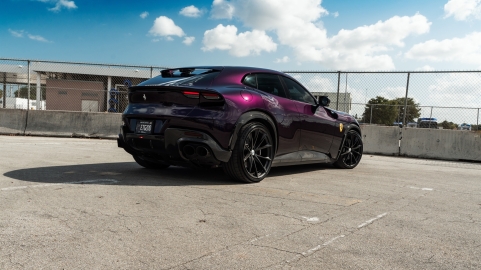 Ferrari Purosangue | Hong Kong Viola | on HRE P204 | Satin Black