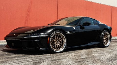 Ferrari 12 Cilindri | Nero Daytona | on ANRKY RS1 | Mirror Polished Champagne