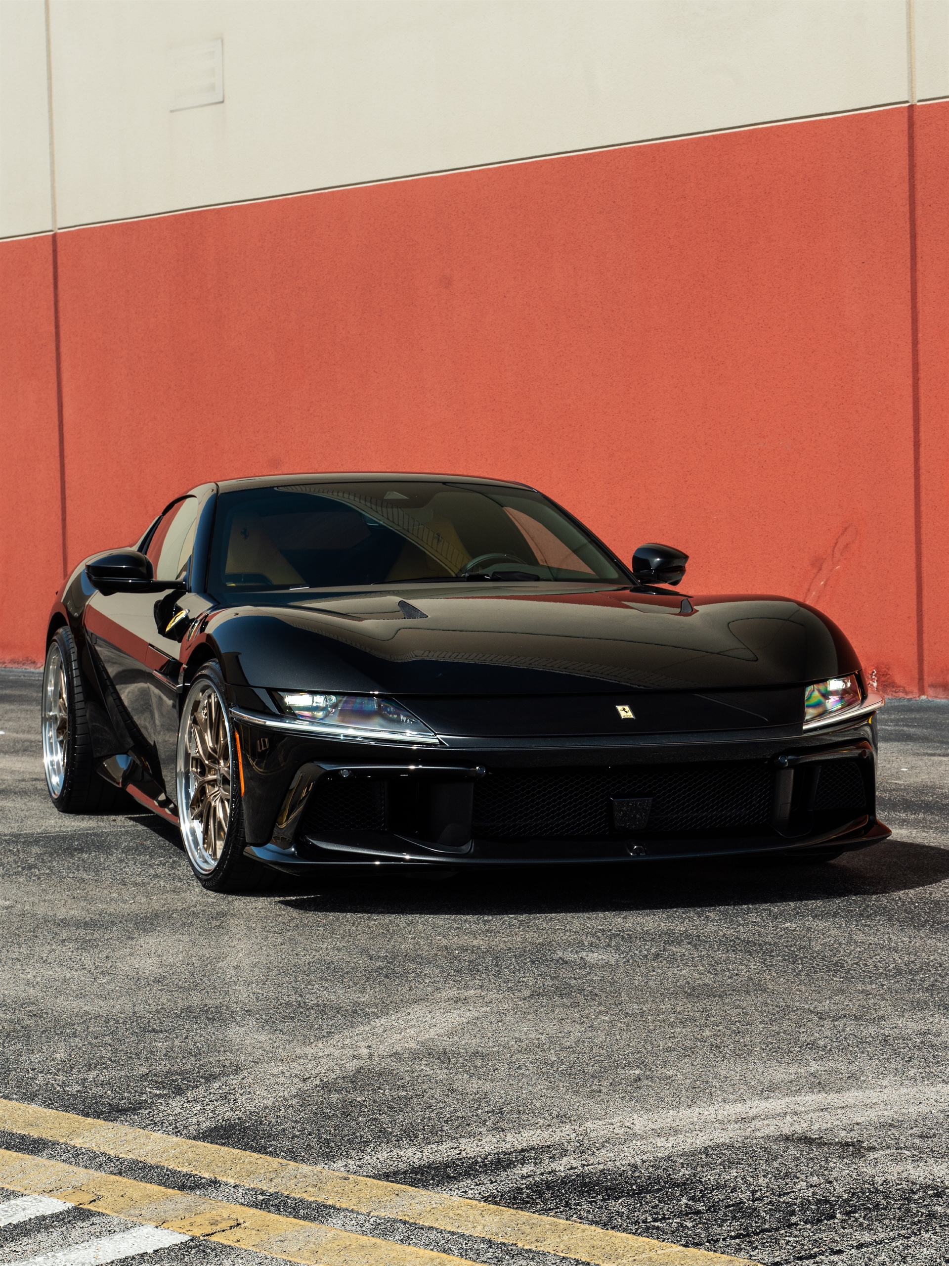 Ferrari 12 Cilindri | Nero Daytona | on ANRKY RS1 | Mirror Polished Champagne