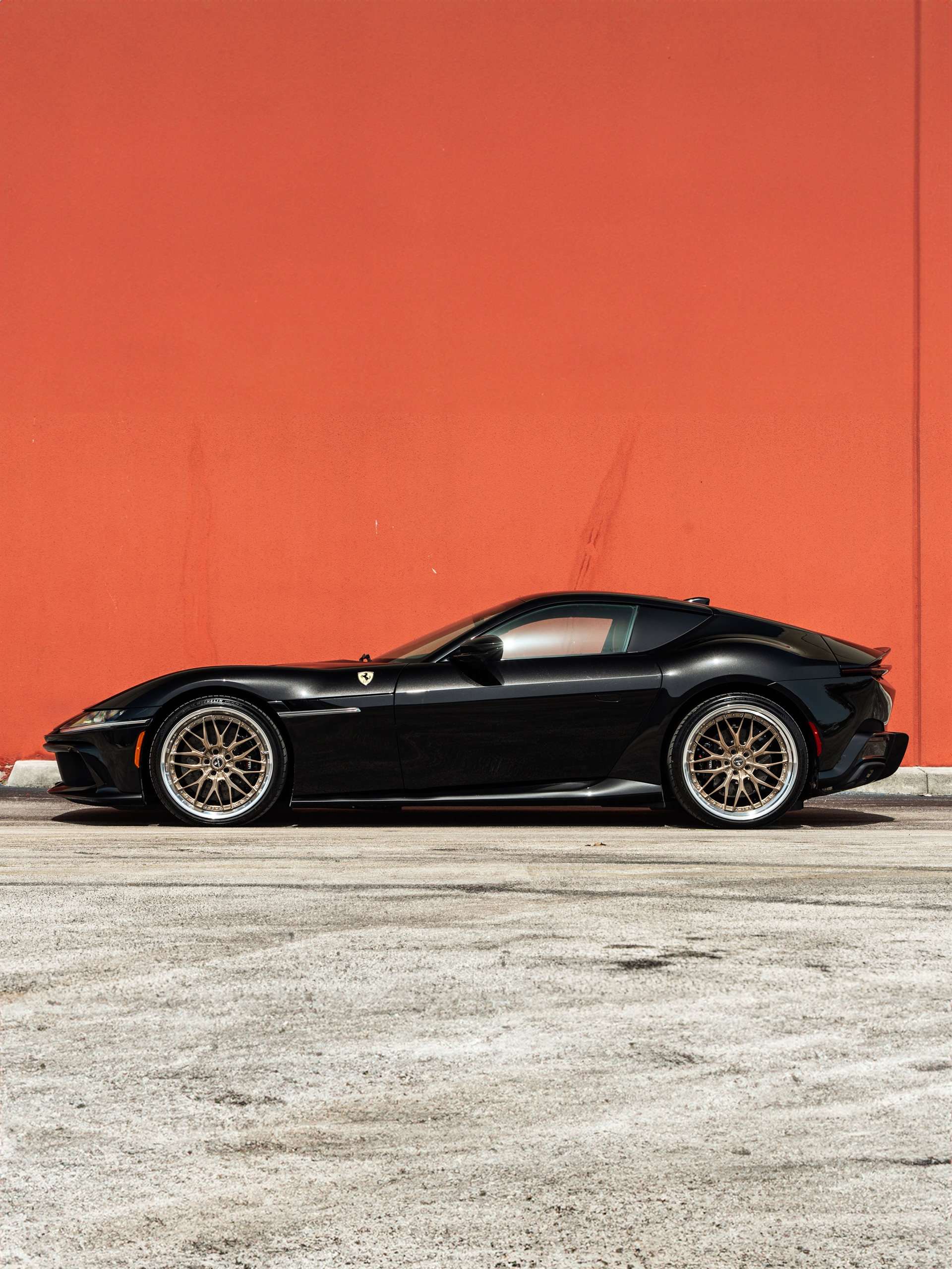 Ferrari 12 Cilindri | Nero Daytona | on ANRKY RS1 | Mirror Polished Champagne