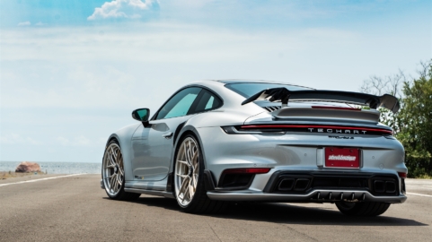 TECHART 992 Turbo S | GT Silver | on HRE S101SC | Satin White Gold