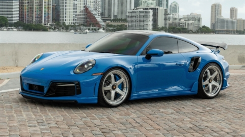 TECHART 992 Turbo S | Riviera Blue | on ANRKY JDX-200 | Brushed Clear Face + Mirror Polished Windows
