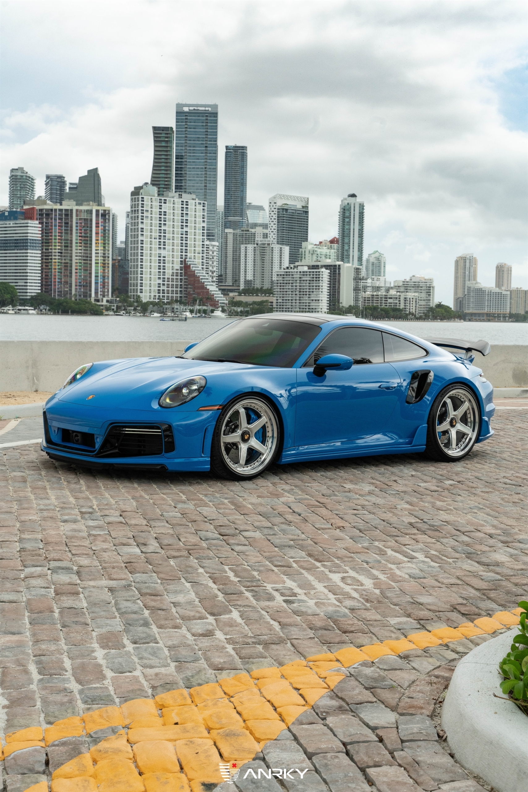 TECHART 992 Turbo S | Riviera Blue | on ANRKY JDX-200 | Brushed Clear Face + Mirror Polished Windows