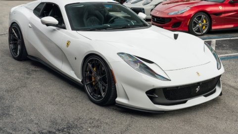 Ferrari 812 GTS on Ferrari 812 GTS | Bianco Avus | on 1886 G-010 | Polished Smoke