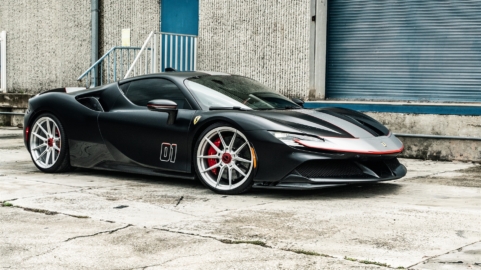 Ferrari SF90 | Nero Assetto Fiorano | on Novitec NF-10 | Brushed Clear