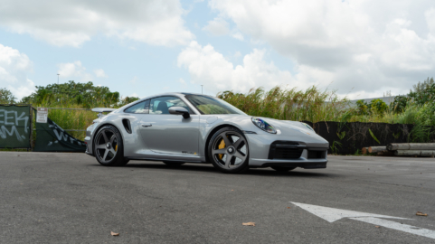 Porsche 992 Turbo S | GT Silver | on HRE 305M | Frozen Dark Polished