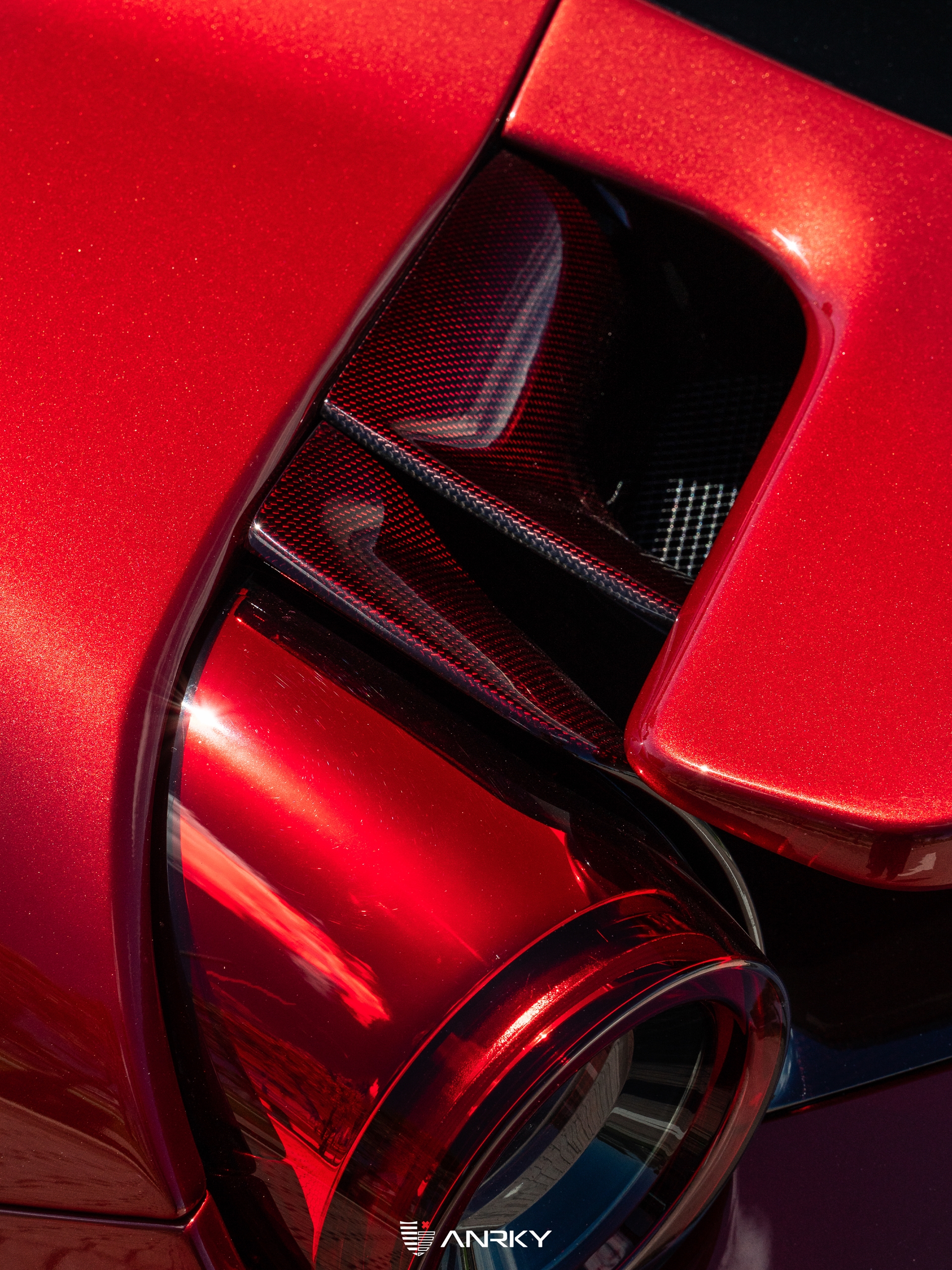 Ferrari 488 Pista | Rosso Fiorano | on ANRKY RS7.3 | Frozen Polished Clear