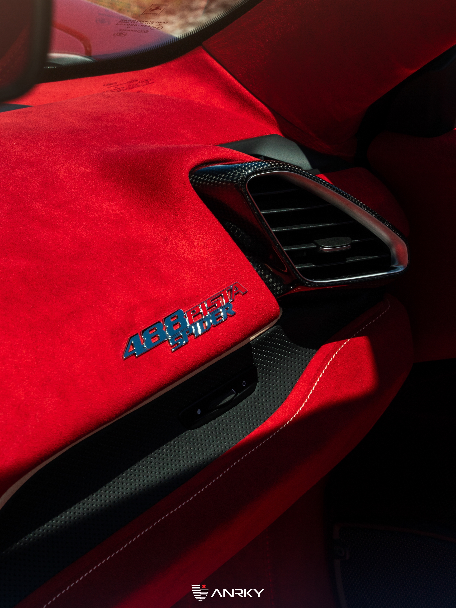 Ferrari 488 Pista | Rosso Fiorano | on ANRKY RS7.3 | Frozen Polished Clear