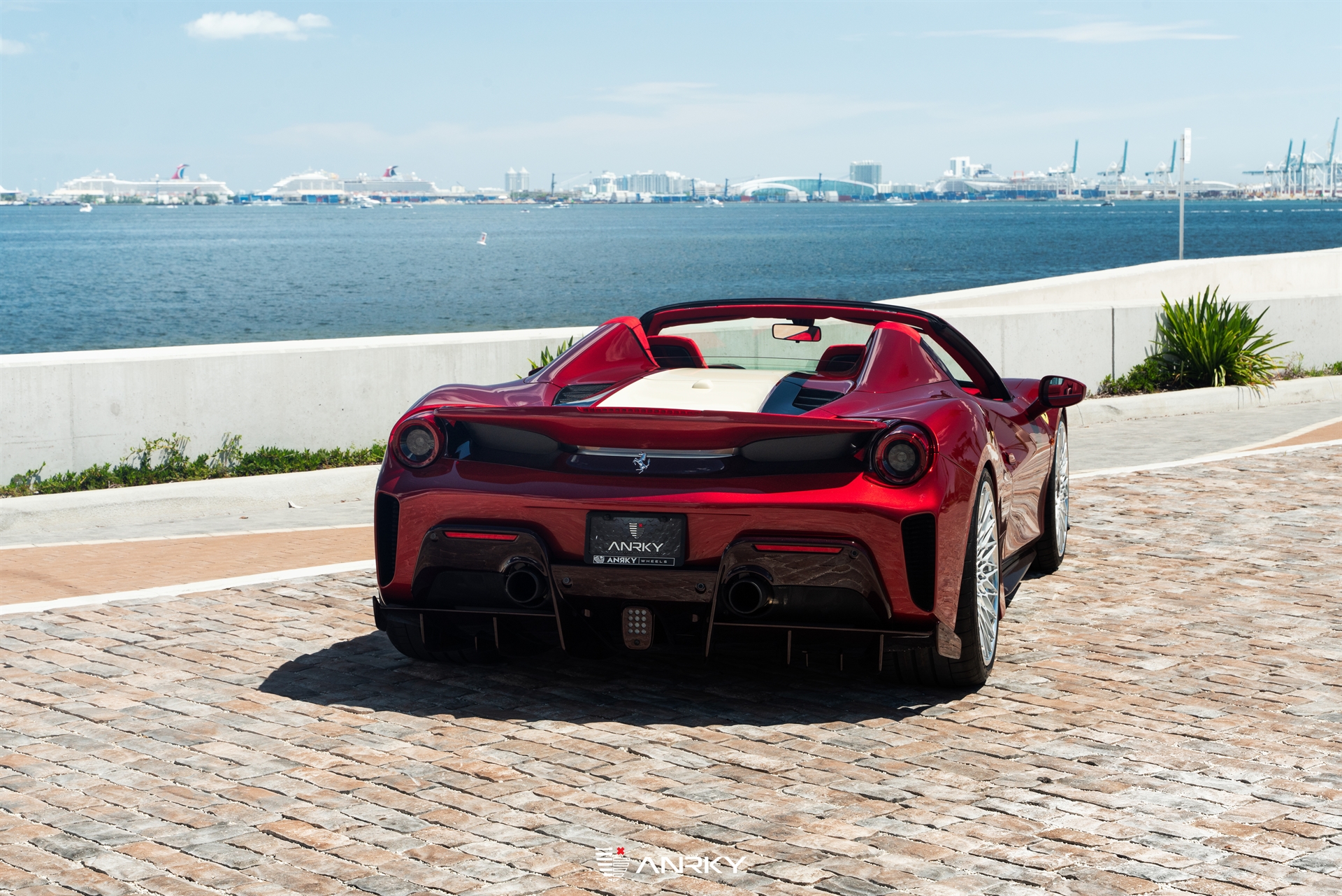 Ferrari 488 Pista | Rosso Fiorano | on ANRKY RS7.3 | Frozen Polished Clear