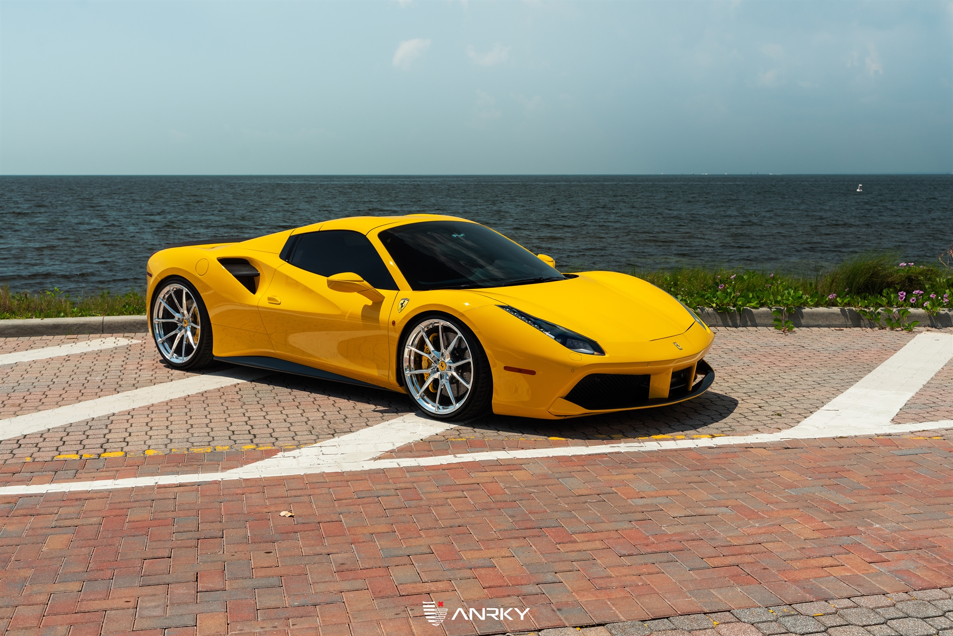Ferrari 488 Spider | Giallo Modena | on ANRKY AN12 | Polished Clear