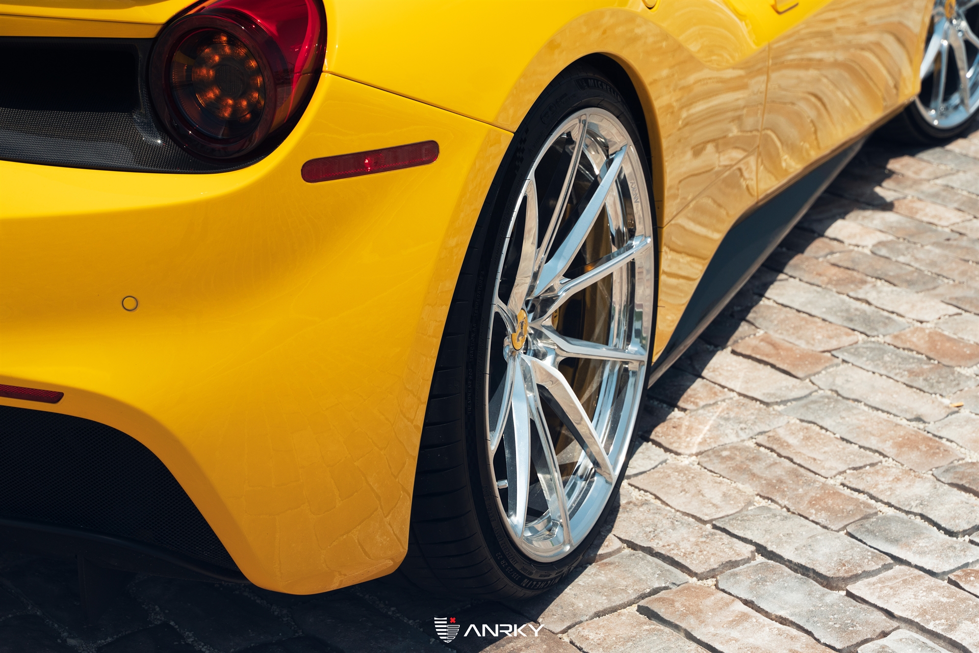 Ferrari 488 Spider | Giallo Modena | on ANRKY AN12 | Polished Clear