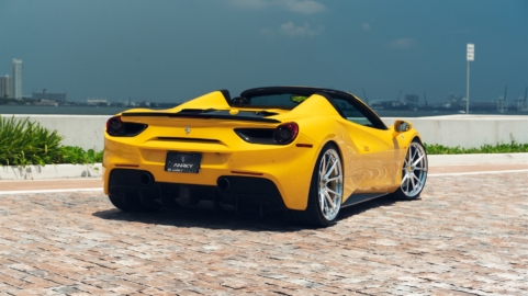 Ferrari 488 Spider | Giallo Modena | on ANRKY AN12 | Polished Clear