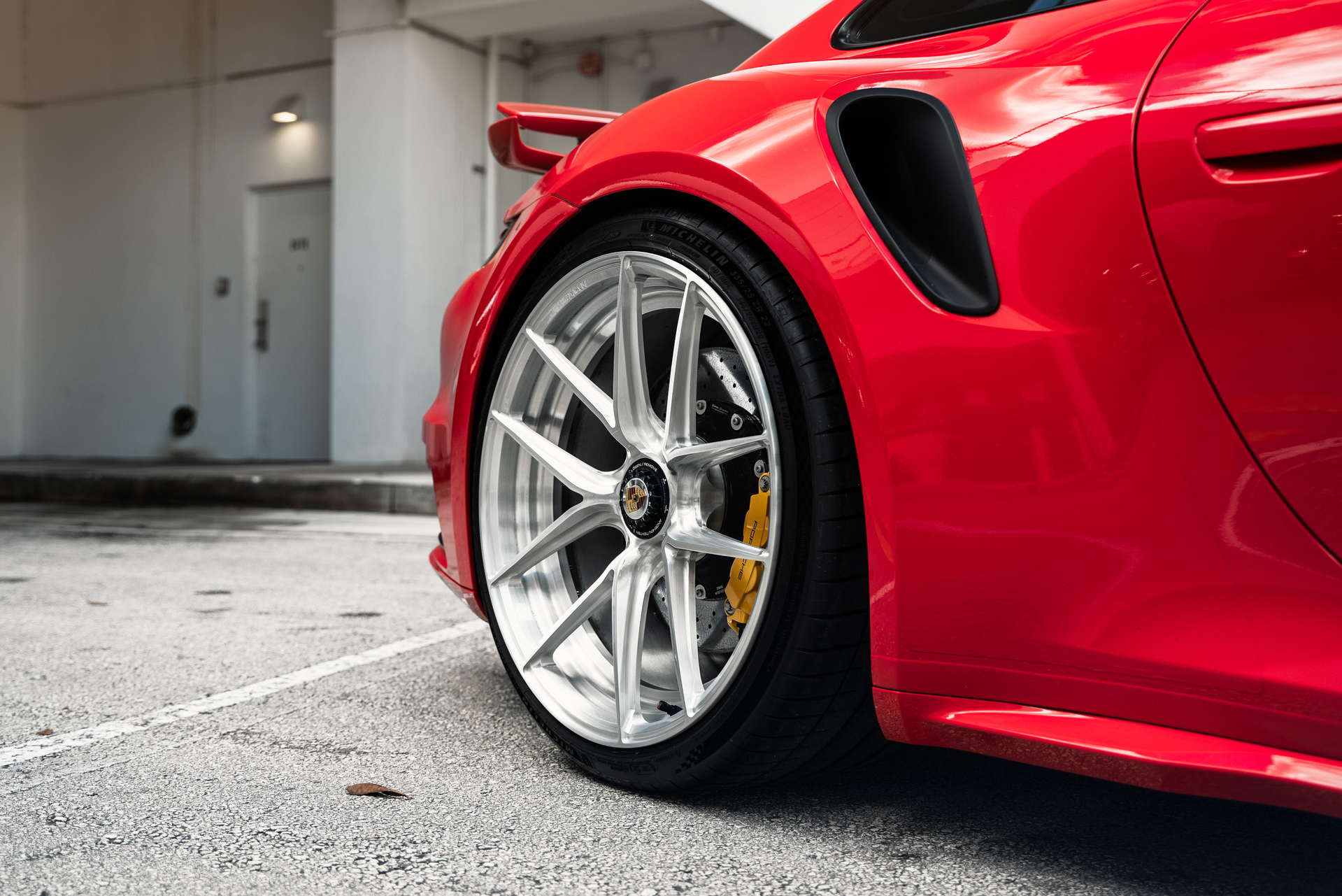 Porsche 992 Turbo S | Guards Red | on ANRKY XR-201 | Brushed Clear