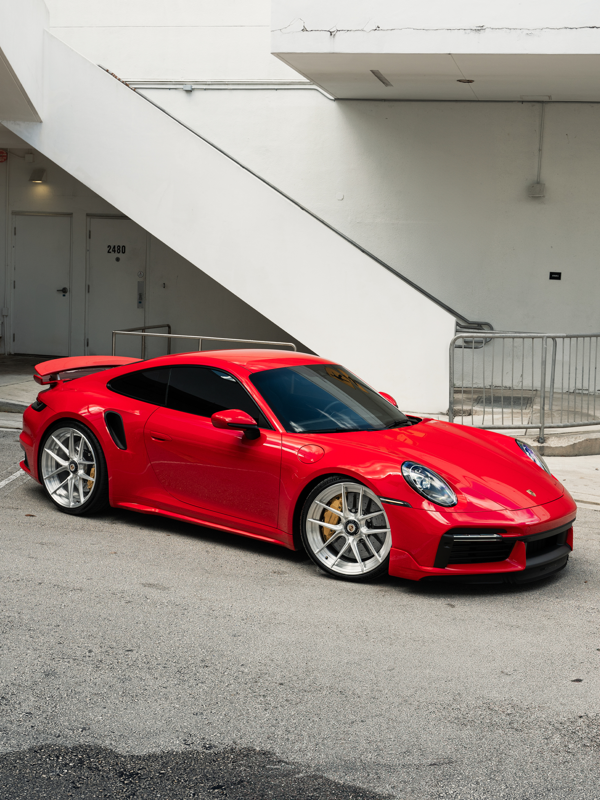 Porsche 992 Turbo S | Guards Red | on ANRKY XR-201 | Brushed Clear